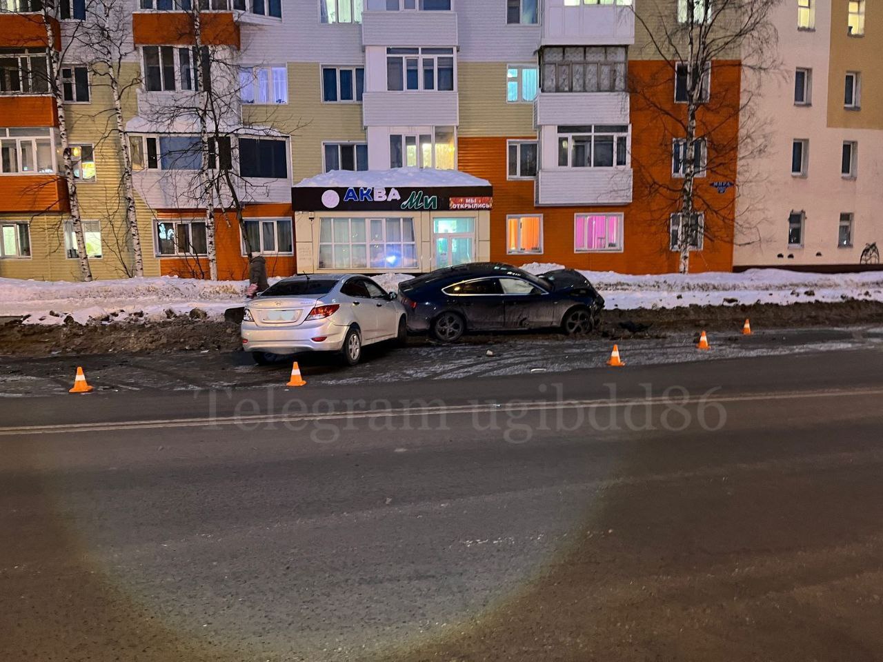 В Нижневартовске жесткое ДТП произошло на выезде из микрорайона