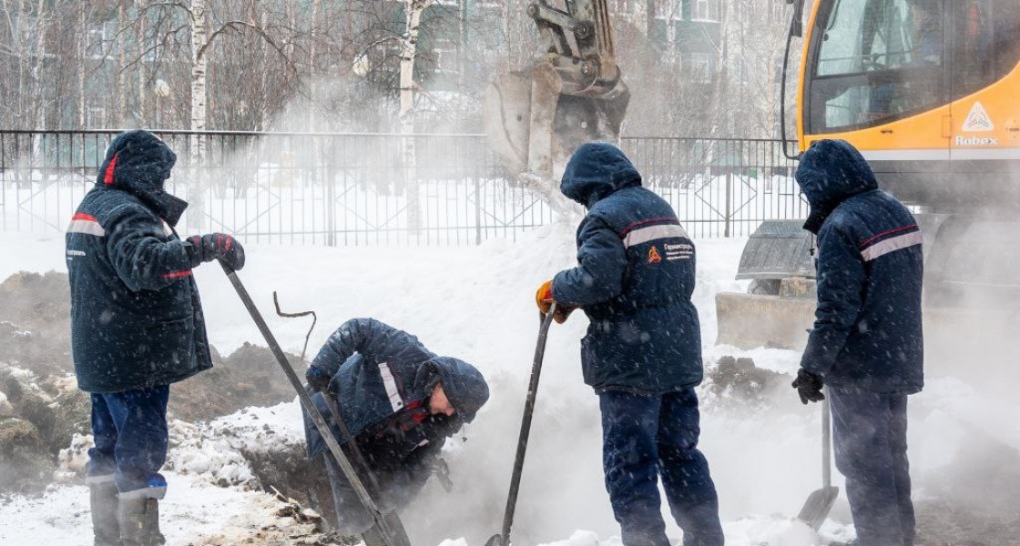 В Нижневартовске произошел очередной порыв на теплосетях