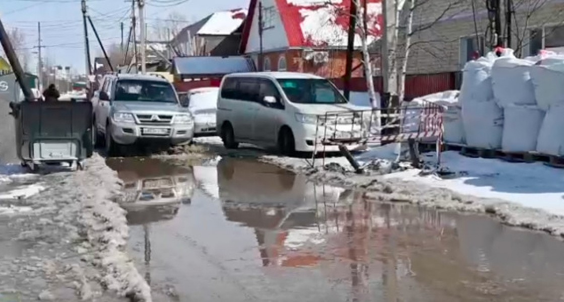 Непроходимые лужи в Нижневартовске видно даже из космоса