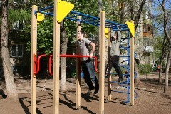 Открытие спортивного гимнастического городка Открытие спортивного гимнастического городка