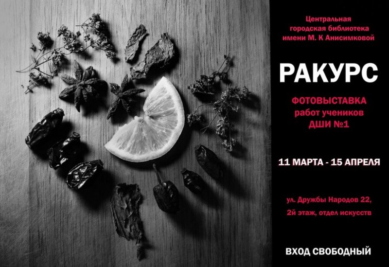 Выставка художественной фотографии «Ракурс»