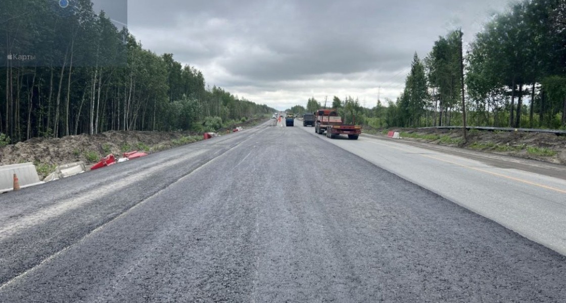 Самотлорскую трассу в ХМАО расширяют до четырех полос