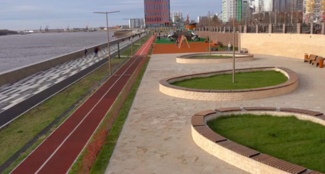 В Нижневартовске официально разрешили гулять по новой набережной. ВИДЕО