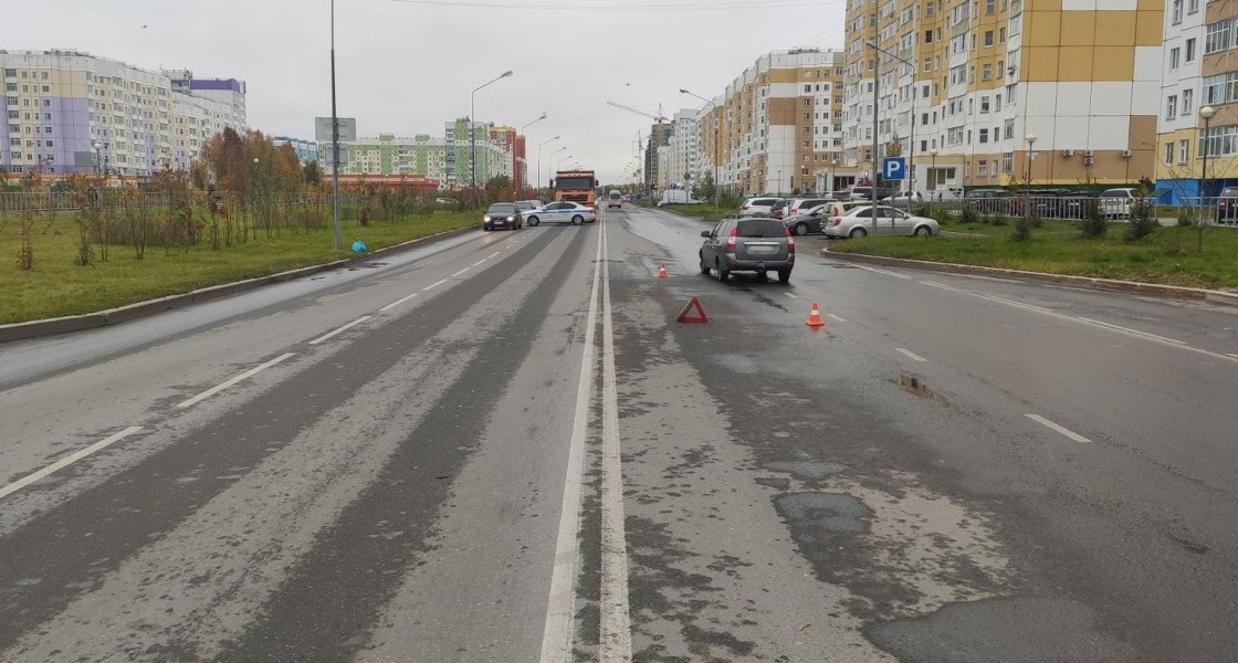 В Нижневартовске Приора сбила пешехода рядом с переходом
