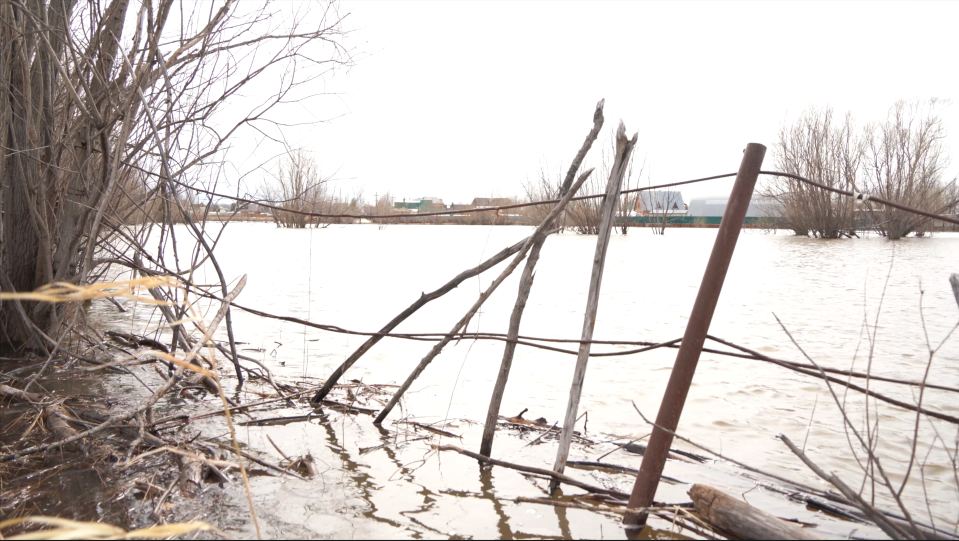 Уровень воды в Оби в Нижневартовске незначительно снизился. ВИДЕО