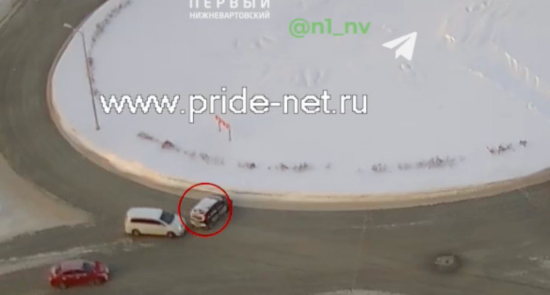 В Нижневартовске водители массово попадают в ДТП. ВИДЕО