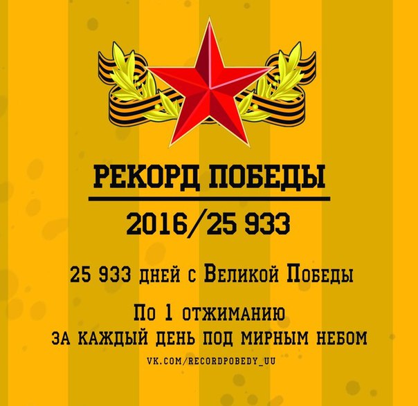 Акция «Рекорд Победы» Акция «Рекорд Победы»