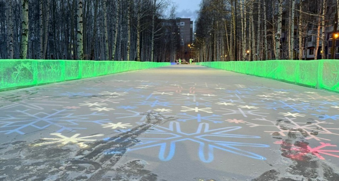 В Нижневартовске прокат коньков на самом длинном катке открыл предприниматель