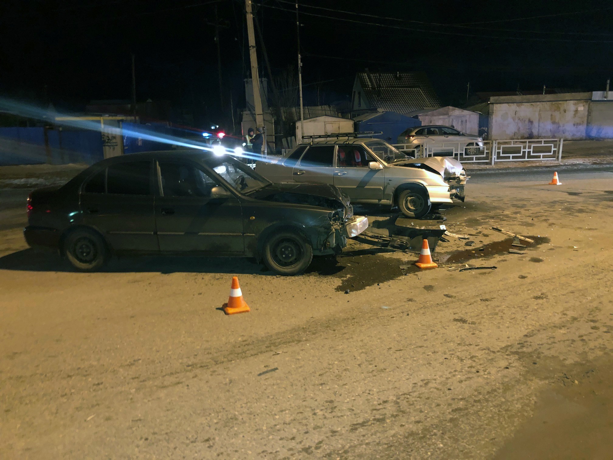 ВАЗ и Хендай «поцеловались» на улице Рабочей в Нижневартовске
