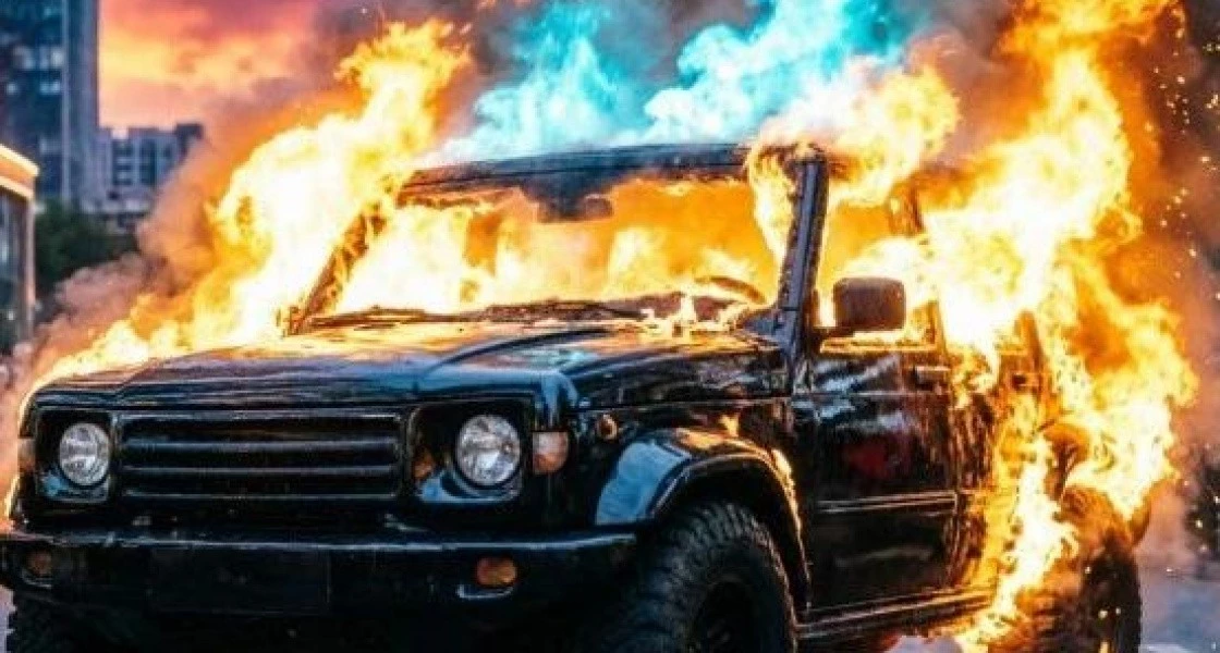 В Нижневартовске за один день сгорели два автомобиля