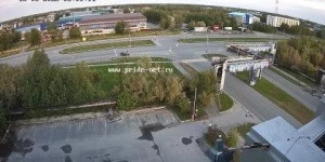 Нижневартовск, перекресток Индустриальная - Ленина